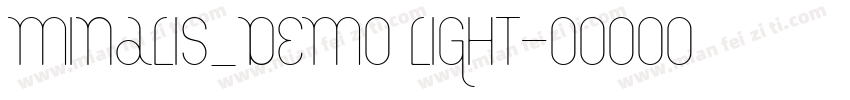 Minalis_Demo Light字体转换